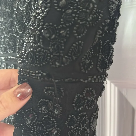 NWT Mac Duggal Floral Beaded Sheath Dress - Picture 8 of 11